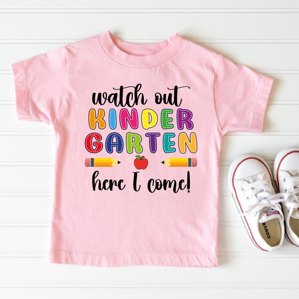 Kindergarten Shirt, Hello Kindergarten, Kids Back to School Shirt, First Day of School Shirt, School Kids Shirt, Students Shirt,Kinder Shirt - 1.jpg