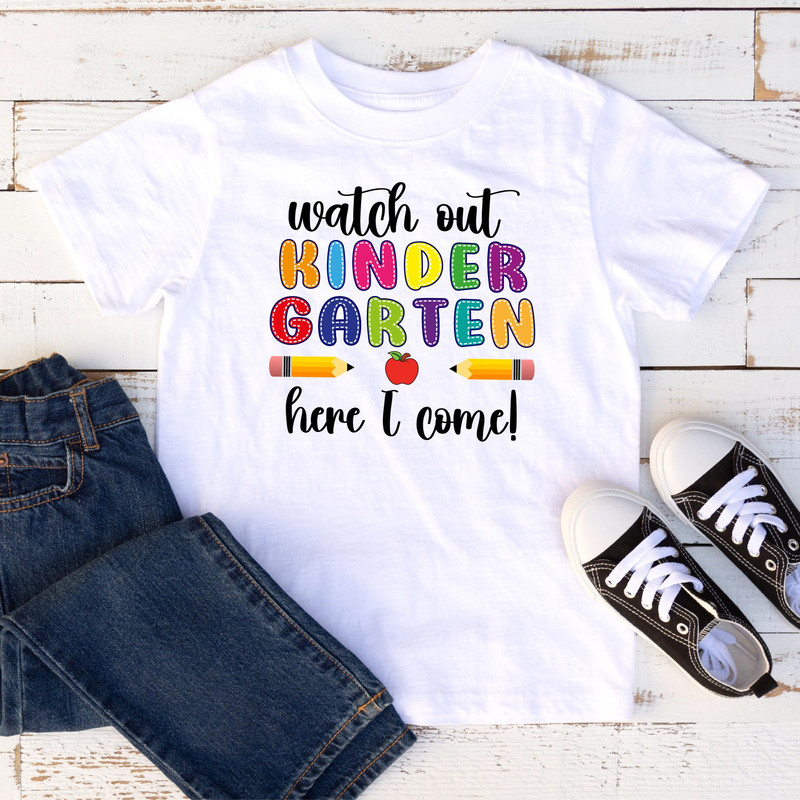 Kindergarten Shirt, Hello Kindergarten, Kids Back to School Shirt, First Day of School Shirt, School Kids Shirt, Students Shirt,Kinder Shirt - 2.jpg