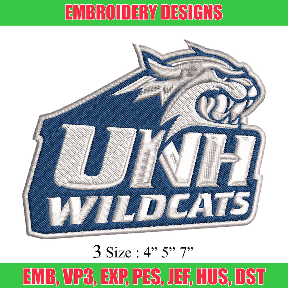 New Hampshire Wildcats embroidery, New Hampshire Wildcats embroidery, embroidery file, Sport embroidery, NCAA embroidery.jpg