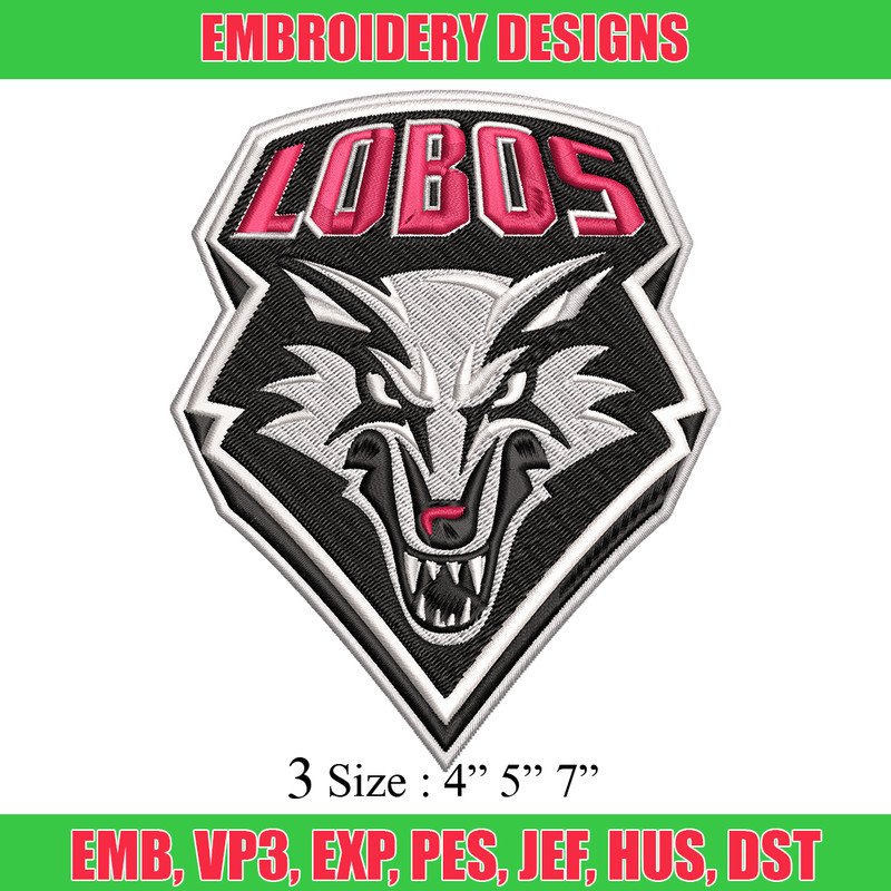 New Mexico Lobos embroidery, New Mexico Lobos embroidery, embroidery file, Sport embroidery, NCAA embroidery..jpg