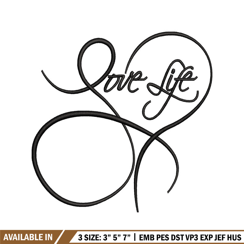 Love life logo embroidery design, Love life logo embroidery, logo design, embroidery file, logo shirt, Digital download.jpg