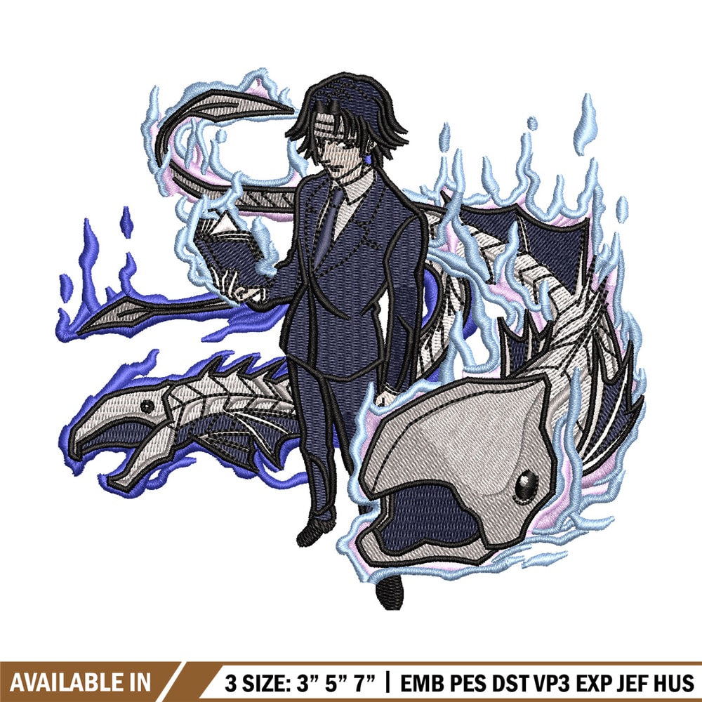 Lucilfer embroidery design, Bleach embroidery, Anime design, Embroidery shirt, Embroidery file, Digital download.jpg