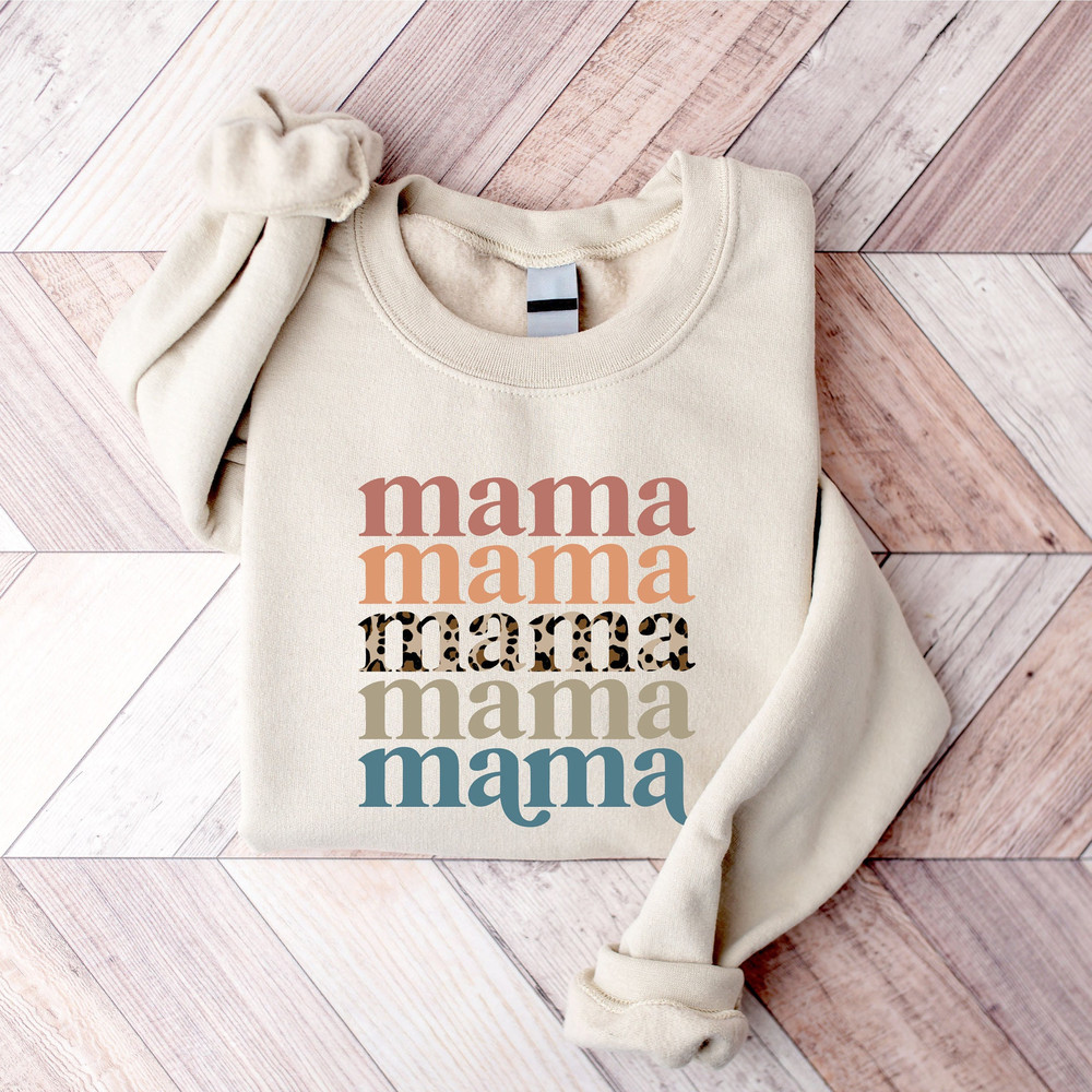 Leopard Mama Sweatshirt, Cute Mothers Day Sweatshirt, Mothers Day Gift, Grandma Sweatshirt, Gift For Mother, Mama Crewneck, Nana Sweatshirt - 1.jpg