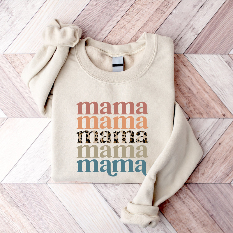 Leopard Mama Sweatshirt, Cute Mothers Day Sweatshirt, Mothers Day Gift, Grandma Sweatshirt, Gift For Mother, Mama Crewneck, Nana Sweatshirt - 1.jpg