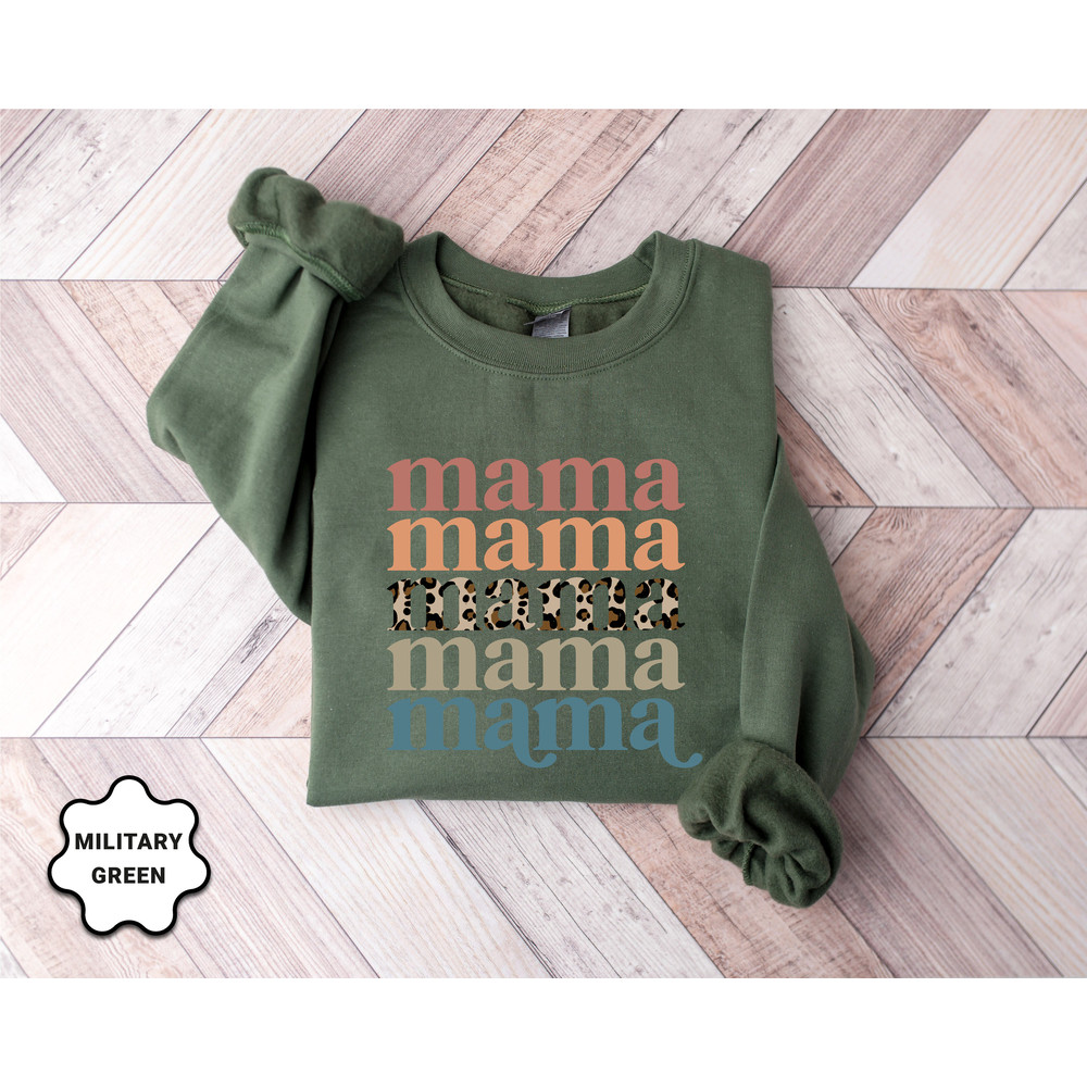 Leopard Mama Sweatshirt, Cute Mothers Day Sweatshirt, Mothers Day Gift, Grandma Sweatshirt, Gift For Mother, Mama Crewneck, Nana Sweatshirt - 3.jpg