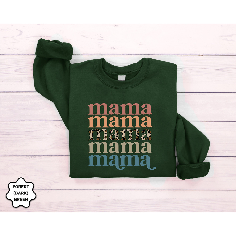 Leopard Mama Sweatshirt, Cute Mothers Day Sweatshirt, Mothers Day Gift, Grandma Sweatshirt, Gift For Mother, Mama Crewneck, Nana Sweatshirt - 5.jpg