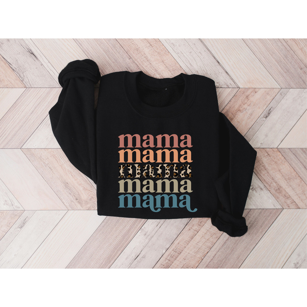 Leopard Mama Sweatshirt, Cute Mothers Day Sweatshirt, Mothers Day Gift, Grandma Sweatshirt, Gift For Mother, Mama Crewneck, Nana Sweatshirt - 6.jpg