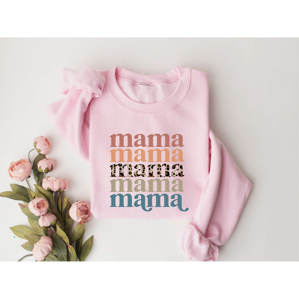 Leopard Mama Sweatshirt, Cute Mothers Day Sweatshirt, Mothers Day Gift, Grandma Sweatshirt, Gift For Mother, Mama Crewneck, Nana Sweatshirt - 7.jpg