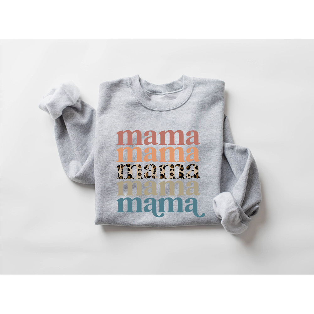 Leopard Mama Sweatshirt, Cute Mothers Day Sweatshirt, Mothers Day Gift, Grandma Sweatshirt, Gift For Mother, Mama Crewneck, Nana Sweatshirt - 8.jpg