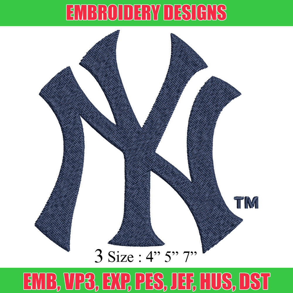 New York Yankees Embroidery Design, Brand Embroidery, Embroidery File, Logo shirt, Sport Embroidery, Digital download.jpg