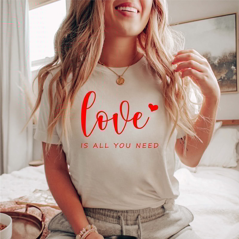 Love is All You Need Shirt, Valentines Shirt, Cute Valentines Day Shirt, Women Valentine Shirt, Love Shirt, Heart Shirt - 5.jpg