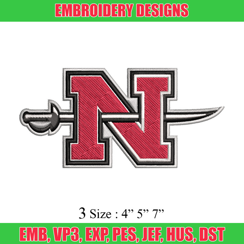 Nicholls State Colonels embroidery, Nicholls State Colonels embroidery, logo Sport, Sport embroidery, NCAA embroidery..jpg