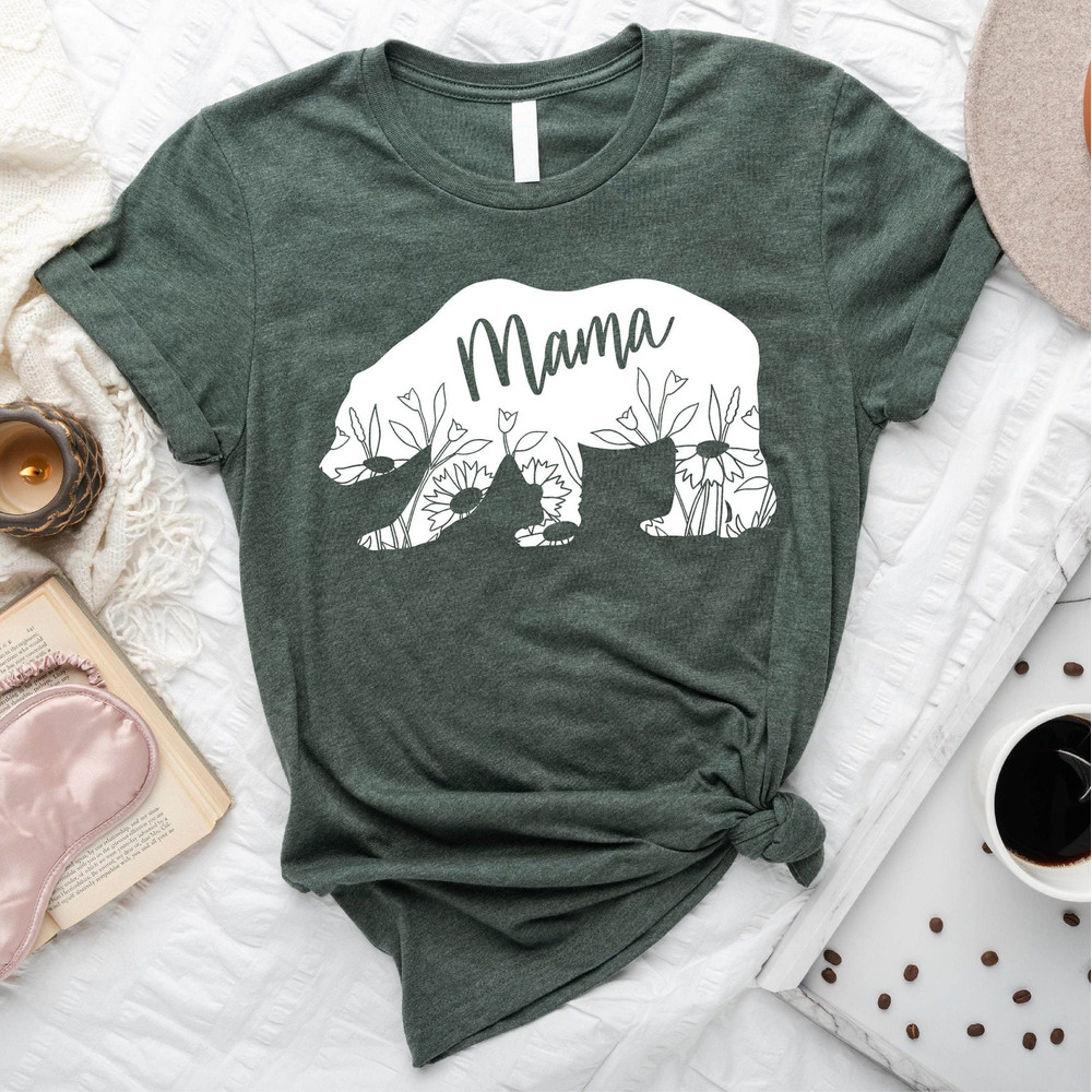 Mama Bear Floral Shirt, Mothers Day Gift, New Mom Gift, Mama Bear Gift, Animal Nature Lover Shirt, Mama Shirt, Mothers Day Shirt,Mommy Shirt - 1.jpg