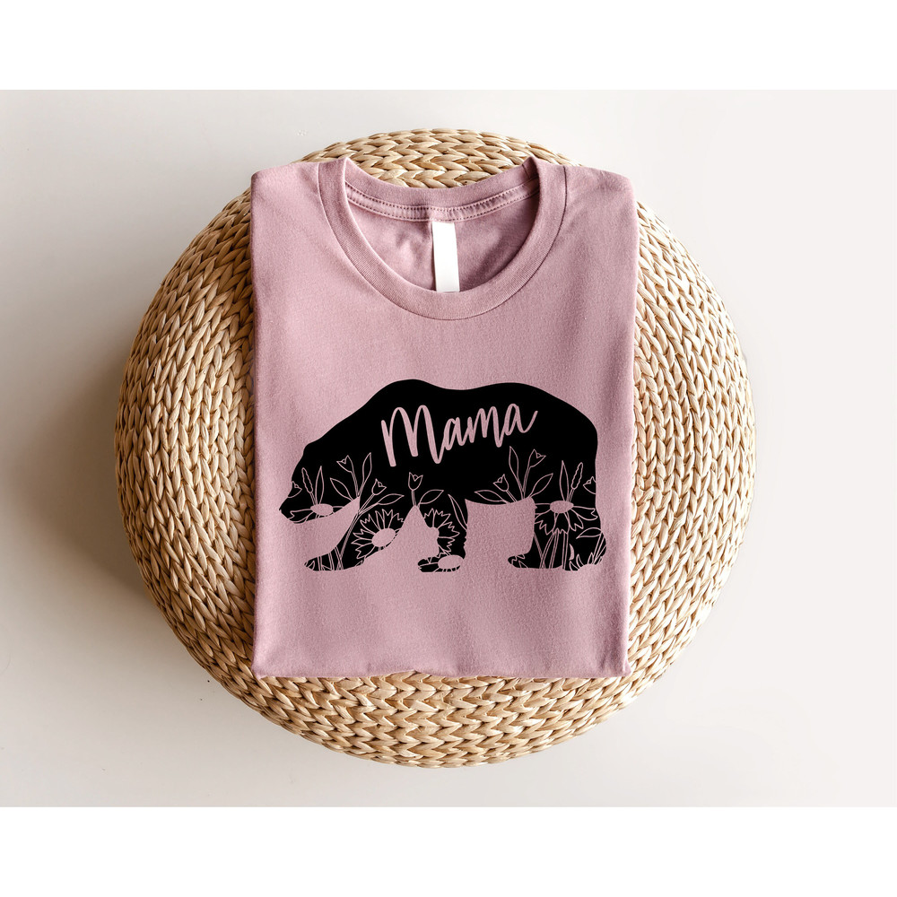 Mama Bear Floral Shirt, Mothers Day Gift, New Mom Gift, Mama Bear Gift, Animal Nature Lover Shirt, Mama Shirt, Mothers Day Shirt,Mommy Shirt - 2.jpg