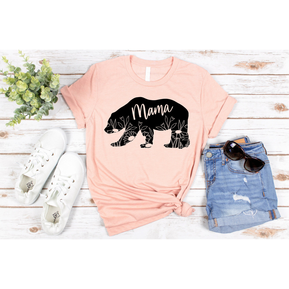 Mama Bear Floral Shirt, Mothers Day Gift, New Mom Gift, Mama Bear Gift, Animal Nature Lover Shirt, Mama Shirt, Mothers Day Shirt,Mommy Shirt - 3.jpg