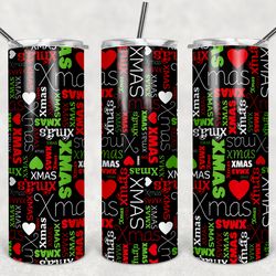 christmas themed tumbler png, christmas tumbler wrap, straight design 20oz/ 30oz skinny tumbler, instant download(12)