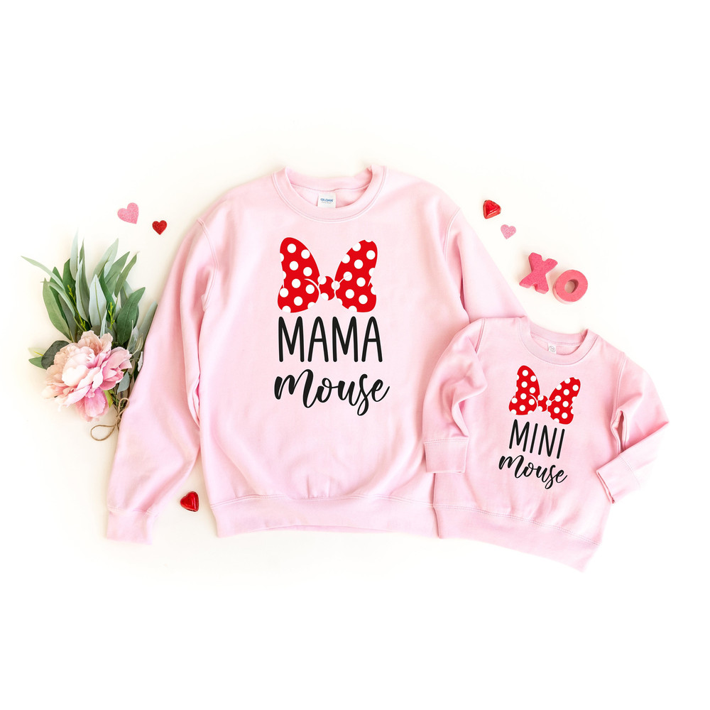 Mama mouse Mini mouse Sweatshirt, Mama mouse matching Sweater, Mama mini sweatshirt, Mommy and Me shirt, Mini mouse toddler Sweatshirt - 3.jpg