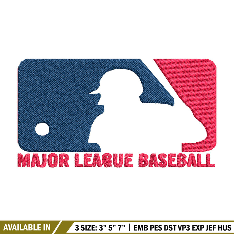 Major League Baseball logo Embroidery, MLB Embroidery, Sport embroidery, Logo Embroidery, MLB Embroidery design..jpg