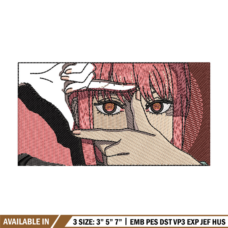 Makima box embroidery design, Chainsaw man embroidery, Embroidery file, Embroidery shirt, Emb design, Digital download.jpg