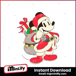 disney vintage santa mickey mouse svg cutting digital file
