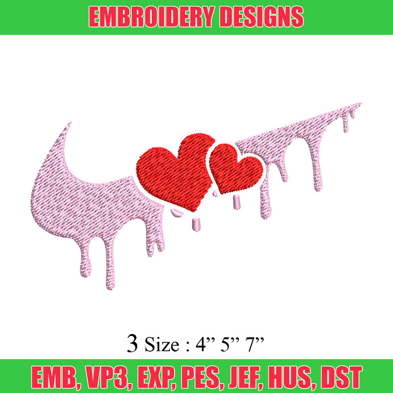 Nike red heart Embroidery Design, Nike Embroidery, Brand Embroidery, Embroidery File, Logo shirt, Digital download.jpg