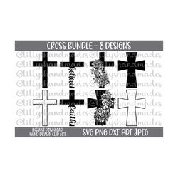 cross svg, faith cross svg, floral cross svg, christian svg files for cricut, faith svg, jesus svg, jesus cross svg, christian easter svg