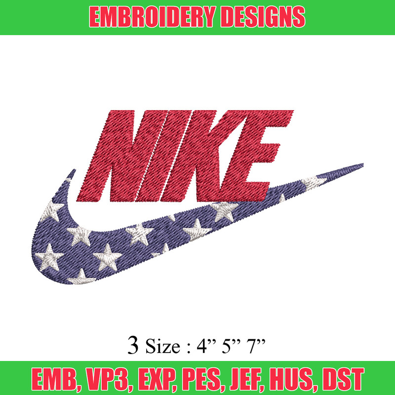 Nike red x star Embroidery Design, Brand Embroidery, Nike Embroidery, Embroidery File, Logo shirt, Digital download.jpg