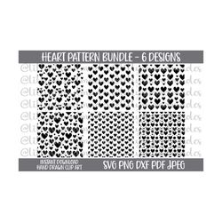 heart pattern svg bundle heart overlay svg, heart background svg, heart digital paper, valentine overlay, valentine background, hearts svg