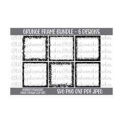 grunge frame svg, distressed frame svg, frame border svg, grunge frame png, distressed frame png, square frame svg, distressed border svg