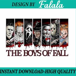 the boys of fall vintage scary horror movie halloween autumn png, happy halloween png, digital download