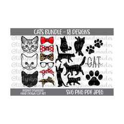 cat svg bundle cat clipart cat face svg, kitten svg cat lady svg cat png, cat mom svg cat vector cute cat svg, cat head svg black cat vector