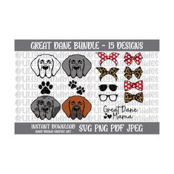 great dane svg, great dane png, great dane clipart, great dane vector, great dane sublimation designs, great dane mom, great dane art