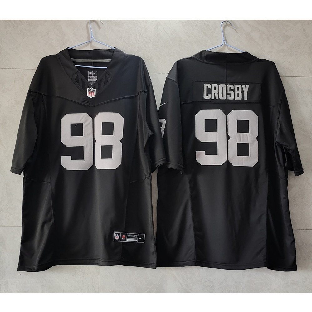 Las Vegas Raiders Maxx Crosby Black Vapor F.U.S.E. Limited Jersey.jpg