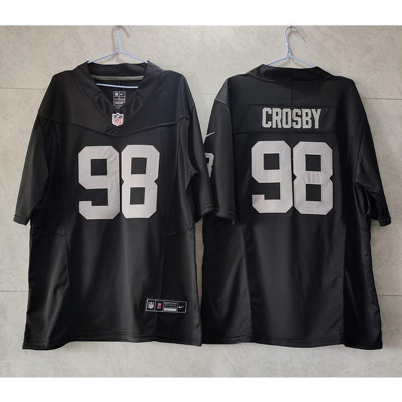 Las Vegas Raiders Maxx Crosby Black Vapor F.U.S.E. Limited Jersey.jpg