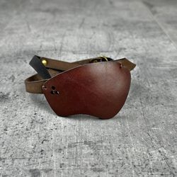 leather eye patch | eye patch | man eye patch | woman eye patch | unisex eye patch | slim eye patch |  medical eye patch