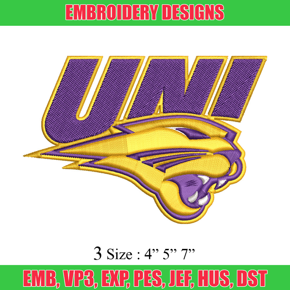 Northern Iowa Panthers embroidery, Northern Iowa Panthers embroidery, logo Sport, Sport embroidery, NCAA embroidery..jpg