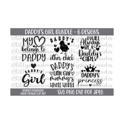 daddys girl svg bundle, my heart belongs to daddy svg, baby girl onesie svg, little girl svg, daddys princess svg, baby girl svg bundle