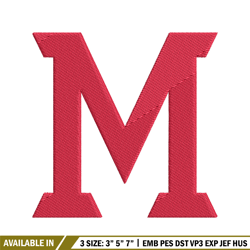 miami redhawks embroidery design, miami redhawks embroidery, logo sport, sport embroidery, ncaa embroidery.