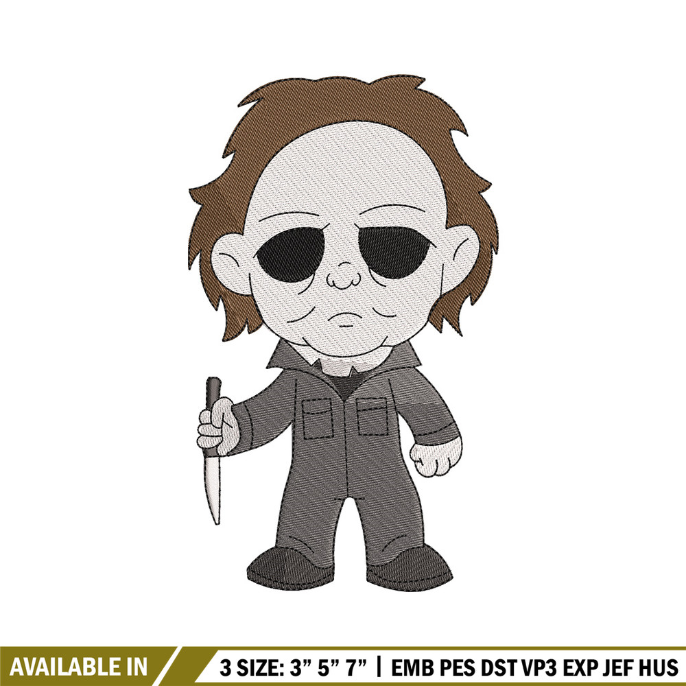 Michael Myers embroidery design, Horror embroidery, Embroidery file,Embroidery shirt, Emb design, Digital download.jpg