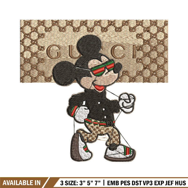 Mickey gucci Embroidery Design, Gucci Embroidery, Embroidery File, Logo shirt,Sport Embroidery, Digital download.jpg