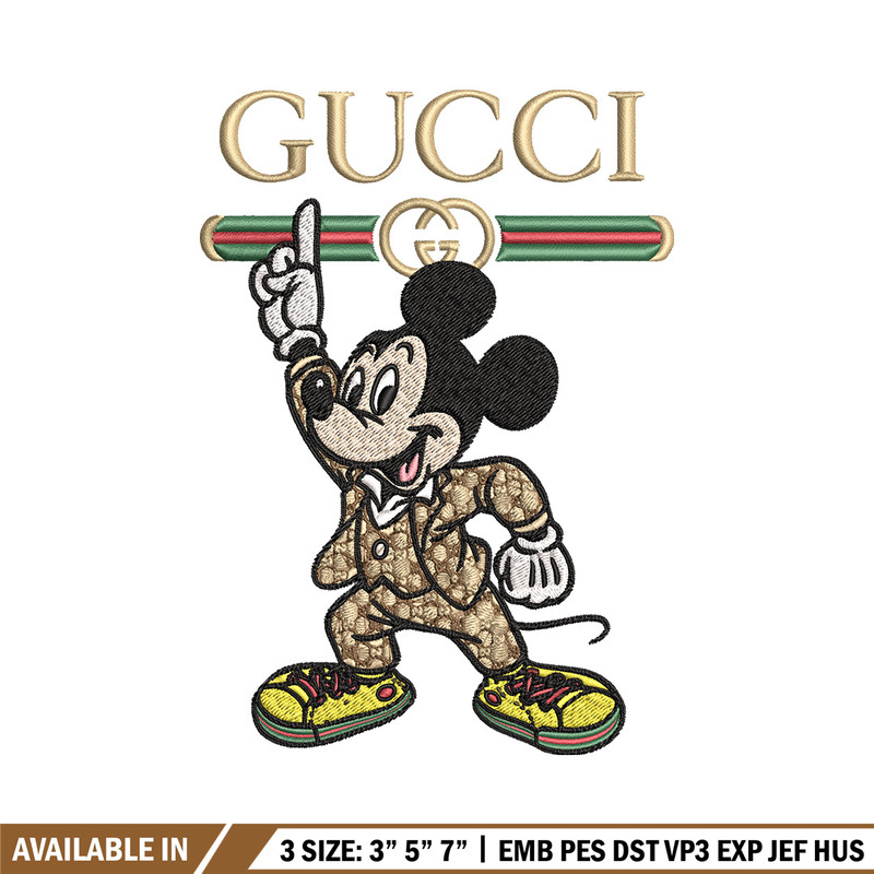 Mickey gucci Embroidery Design, Gucci Embroidery, Embroidery File,Logo shirt, Sport Embroidery, Digital download.jpg