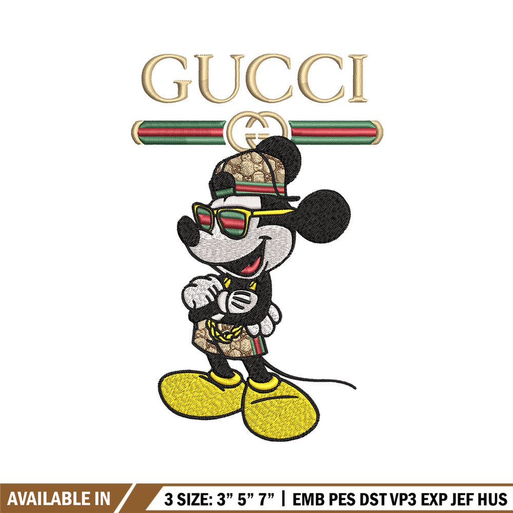 Mickey gucci Embroidery Design,Gucci Embroidery, Embroidery File, Logo shirt, Sport Embroidery, Digital download.jpg