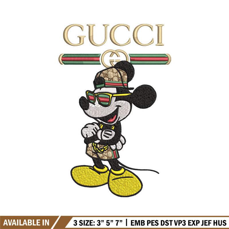 Mickey gucci Embroidery Design,Gucci Embroidery, Embroidery File, Logo shirt, Sport Embroidery, Digital download.jpg