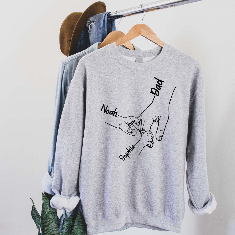 Personalize Funny Dad Sweatshirt with Kids Names, Dad Sweatshirt, Unique Gift for Dad, Fathers Day Gift, Fathers Day Shirt, Custom Dad Shirt - 1.jpg