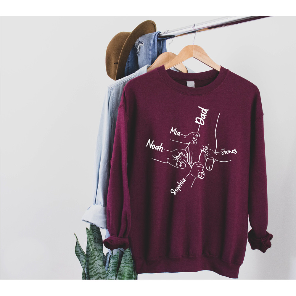 Personalize Funny Dad Sweatshirt with Kids Names, Dad Sweatshirt, Unique Gift for Dad, Fathers Day Gift, Fathers Day Shirt, Custom Dad Shirt - 5.jpg