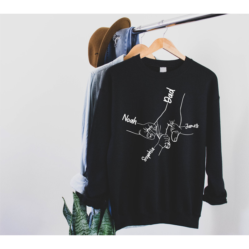 Personalize Funny Dad Sweatshirt with Kids Names, Dad Sweatshirt, Unique Gift for Dad, Fathers Day Gift, Fathers Day Shirt, Custom Dad Shirt - 8.jpg