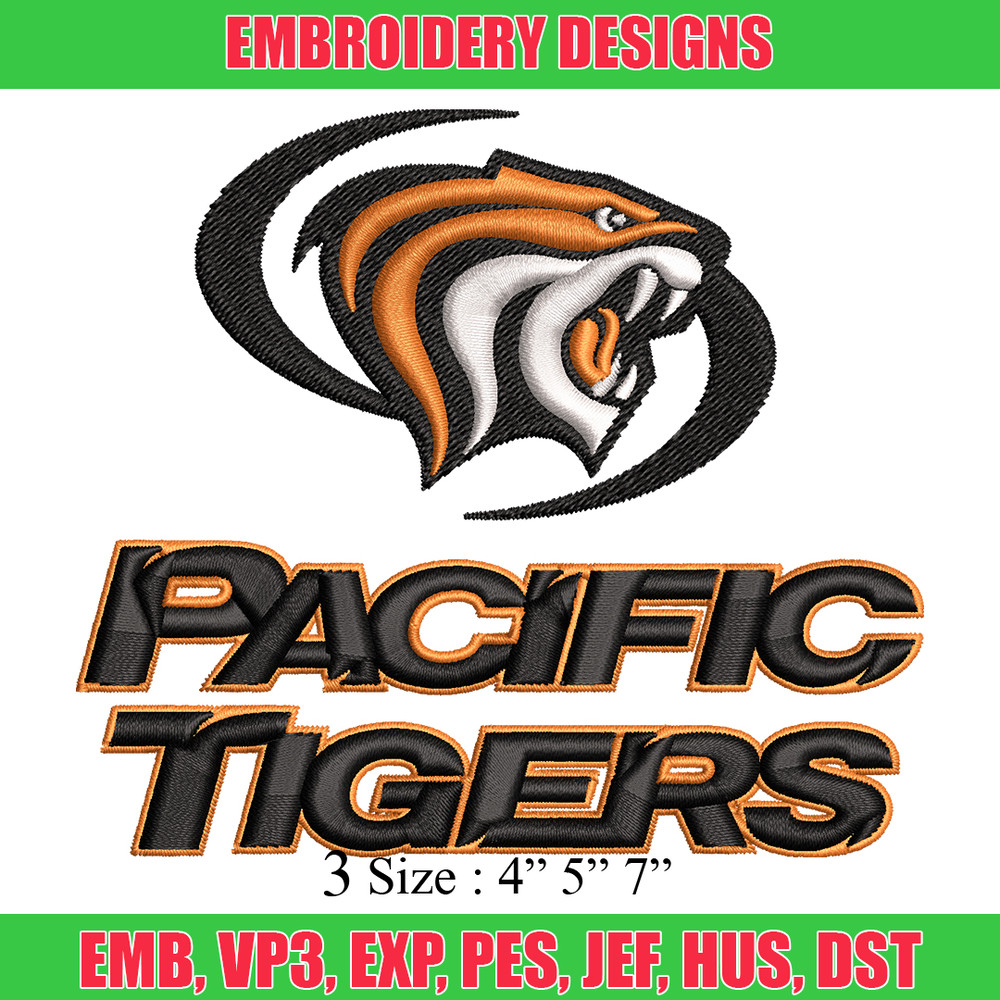 Pacific Tigers embroidery design, Pacific Tigers embroidery, logo Sport, Sport embroidery, NCAA embroidery..jpg