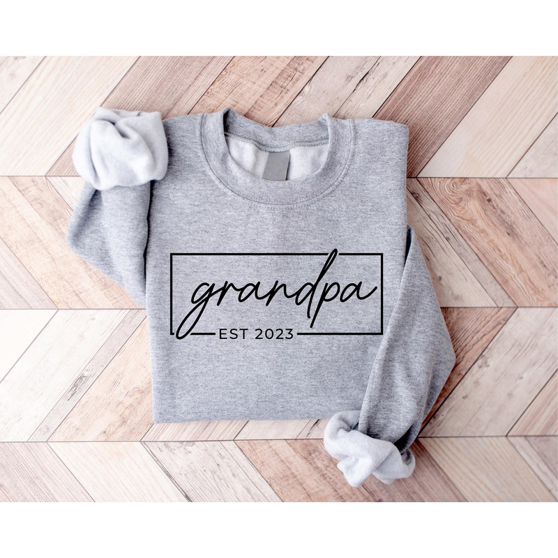 Personalize Grandpa Gift For Fathers Day, Customized Grandpa Sweatshirt, Gift for Grandparent, New Grandpa, Fathers Day Gift, Dad Sweatshirt - 3.jpg