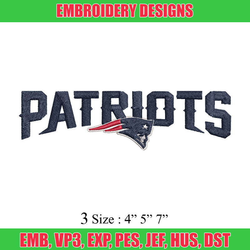 Patriots logo Embroidery Design, Brand Embroidery, Embroidery File, Logo shirt, Sport Embroidery, Digital download..jpg