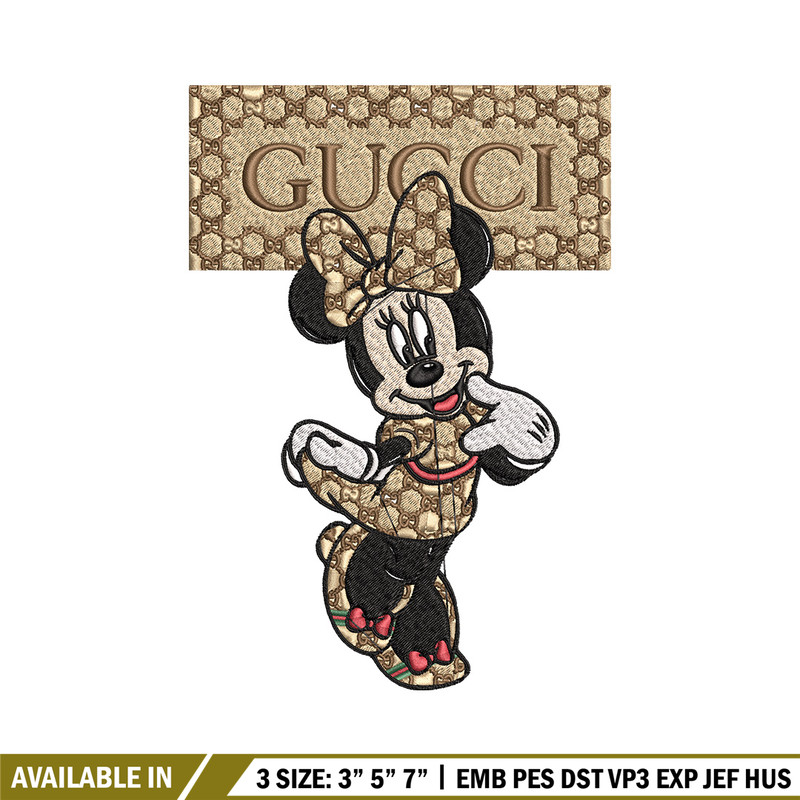 Minnie gucci Embroidery Design, Disney Embroidery, Embroidery File, Brand Embroidery, Logo shirt, Digital download.jpg